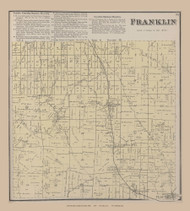 Franklin, Ohio 1875 Old Town Map Custom Reprint - Jackson Co. 22