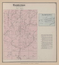 Hamilton, Ohio 1875 Old Town Map Custom Reprint - Jackson Co. 23