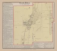 Oak Hill, Ohio 1875 Old Town Map Custom Reprint - Jackson Co. 25