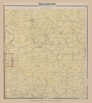 Madison, Ohio 1875 Old Town Map Custom Reprint - Jackson Co. 26