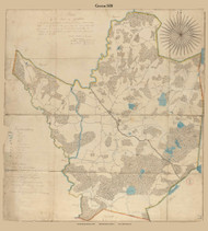 Groton, Massachusetts 1830 Old Town Map Reprint - Roads Place Names  Massachusetts Archives