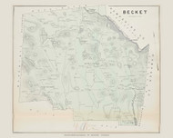 Becket, Massachusetts 1904 Old Town Map Custom Reprint - Berkshire Co.