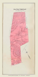 Dalton, Massachusetts 1904 Old Town Map Custom Reprint - Berkshire Co.