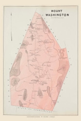 Mount Washington Mt, Massachusetts 1904 Old Town Map Custom Reprint - Berkshire Co.