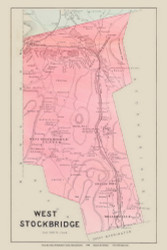 West Stockbridge, Massachusetts 1904 Old Town Map Custom Reprint - Berkshire Co.