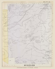 Windsor, Massachusetts 1904 Old Town Map Custom Reprint - Berkshire Co.