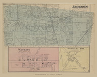 Town of Jackson, Watkins and Byhalla Villages, Ohio 1877 - Union Co. 105