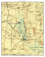 Conneaut Lake 1908 - Custom USGS Old Topo Map - Pennsylvania