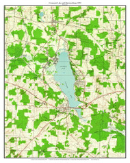Conneaut Lake, Harmonsburg 1959 - Custom USGS Old Topo Map - Pennsylvania