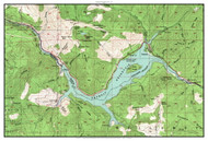 Detroit Lake 1956 - Custom USGS Old Topo Map - Oregon