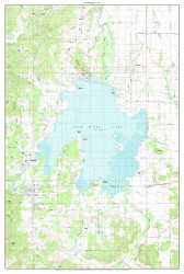 Fern Ridge Lake 1975 - Custom USGS Old Topo Map - Oregon