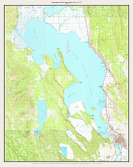 Upper Klamath Lake 1957 - Custom USGS Old Topo Map - Oregon
