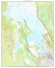 Upper Klamath Lake 1985 - Custom USGS Old Topo Map - Oregon