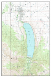 Wallowa Lake 1990 - Custom USGS Old Topo Map - Oregon