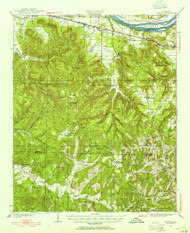 Barton, Alabama 1925 (1954) USGS Old Topo Map Reprint 15x15 AL Quad 305480