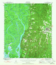 Bay Minette, Alabama 1941 (1965) USGS Old Topo Map Reprint 15x15 AL Quad 305485