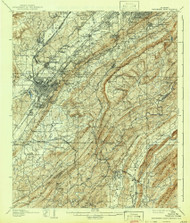 Bessemer Iron District, Alabama 1907 (1942) USGS Old Topo Map Reprint 15x15 AL Quad 305494