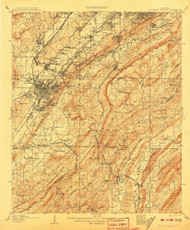 Bessemer Special, Alabama 1907 (1907) USGS Old Topo Map Reprint 15x15 AL Quad 305491