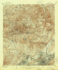 Birmingham Coal District, Alabama 1906 (1944) USGS Old Topo Map Reprint 15x15 AL Quad 305504
