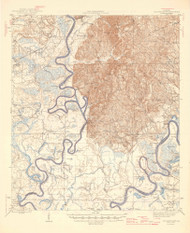 Choctaw Bluff, Alabama 1946 (1946) USGS Old Topo Map Reprint 15x15 AL Quad 464334