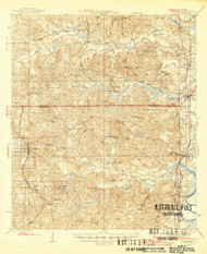 Citronelle, Alabama 1946 (1946) USGS Old Topo Map Reprint 15x15 AL Quad 305535