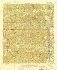 Citronelle, Alabama 1946 (1946) USGS Old Topo Map Reprint 15x15 AL Quad 305536