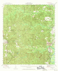 Citronelle, Alabama 1943 (1970) USGS Old Topo Map Reprint 15x15 AL Quad 305532