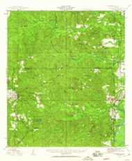Citronelle, Alabama 1943 (1960) USGS Old Topo Map Reprint 15x15 AL Quad 305533