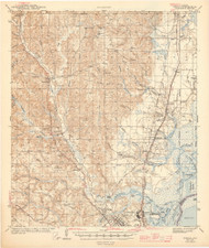 Creola, Alabama 1943 (1943) USGS Old Topo Map Reprint 15x15 AL Quad 464351