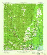 Creola, Alabama 1941 (1959) USGS Old Topo Map Reprint 15x15 AL Quad 305544