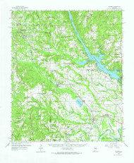 Elmore, Alabama 1959 (1974) USGS Old Topo Map Reprint 15x15 AL Quad 305560