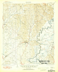 Eutaw, Alabama 1931 (1950) USGS Old Topo Map Reprint 15x15 AL Quad 305568