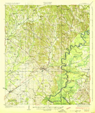 Eutaw, Alabama 1931 (1931) USGS Old Topo Map Reprint 15x15 AL Quad 305570