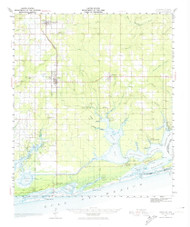 Foley, Alabama 1941 (1974) USGS Old Topo Map Reprint 15x15 AL Quad 305576