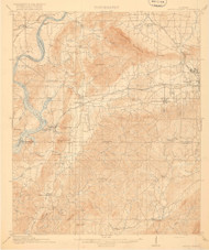 Gantts Quarry, Alabama 1917 (1917) USGS Old Topo Map Reprint 15x15 AL Quad 464395