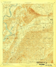 Gantts Quarry, Alabama 1917 (1917) USGS Old Topo Map Reprint 15x15 AL Quad 305586