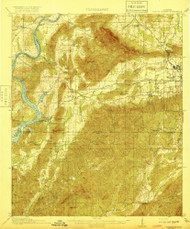 Gantts Quarry, Alabama 1917 (1917) USGS Old Topo Map Reprint 15x15 AL Quad 305587