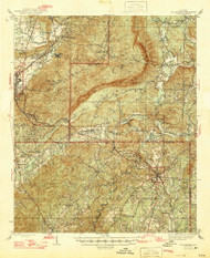 Goodwater, Alabama 1947 (1947) USGS Old Topo Map Reprint 15x15 AL Quad 305592