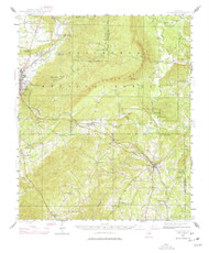 Goodwater, Alabama 1944 (1977) USGS Old Topo Map Reprint 15x15 AL Quad 305590