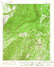Goodwater, Alabama 1944 (1967) USGS Old Topo Map Reprint 15x15 AL Quad 305591