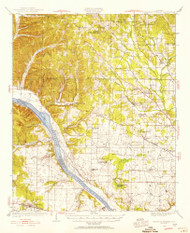 Gravelly Springs, Alabama 1924 (1954) USGS Old Topo Map Reprint 15x15 AL Quad 305599
