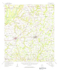 Hartford, Alabama 1957 (1958) USGS Old Topo Map Reprint 15x15 AL Quad 305603