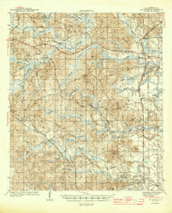 McIntosh, Alabama 1944 (1944) USGS Old Topo Map Reprint 15x15 AL Quad 305624