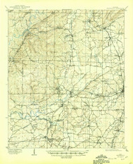 Montevallo, Alabama 1910 (1944) USGS Old Topo Map Reprint 15x15 AL Quad 305637