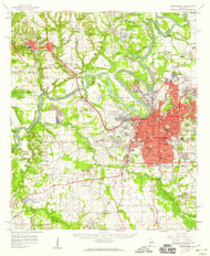 Montgomery, Alabama 1958 (1959) USGS Old Topo Map Reprint 15x15 AL Quad 305639