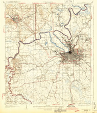 Montgomery, Alabama 1930 (1944) USGS Old Topo Map Reprint 15x15 AL Quad 305638