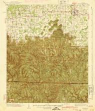 Mt Hope, Alabama 1940 (1940) USGS Old Topo Map Reprint 15x15 AL Quad 305647