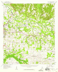 Mount Meigs, Alabama 1958 (1959) USGS Old Topo Map Reprint 15x15 AL Quad 305644