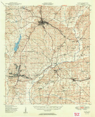 Ozark, Alabama 1950 (1950) USGS Old Topo Map Reprint 15x15 AL Quad 305651