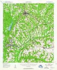 Ozark, Alabama 1950 (1950) USGS Old Topo Map Reprint 15x15 AL Quad 305653